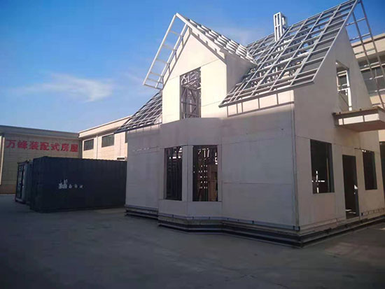 輕鋼填充發泡聚氨酯防火可建造別墅房屋