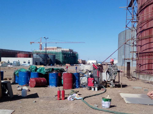 聚脲怎么施工?噴涂需要準備什么機器(圖2) 聚脲施工案例